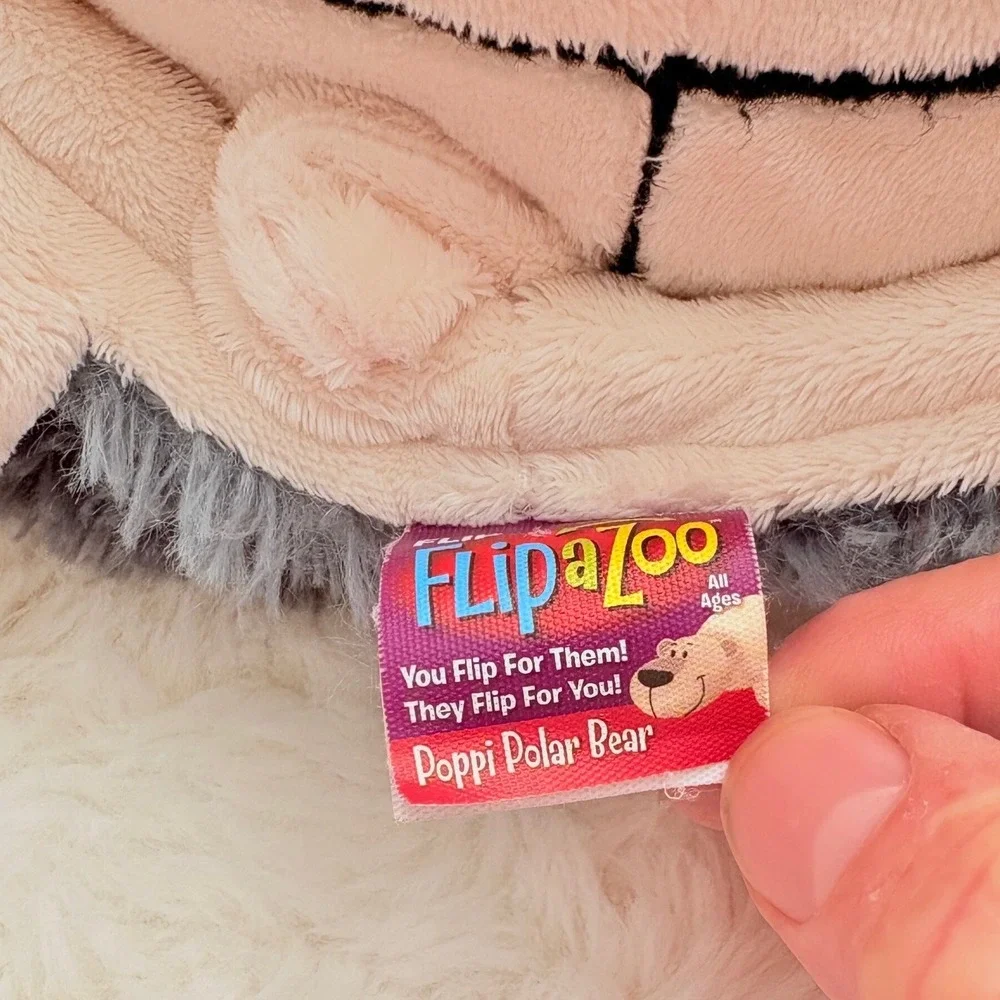 FlipAZoo Asher Husky Poppi Polar Bear Reversible Plush 2015‎ Jay At Play Toy